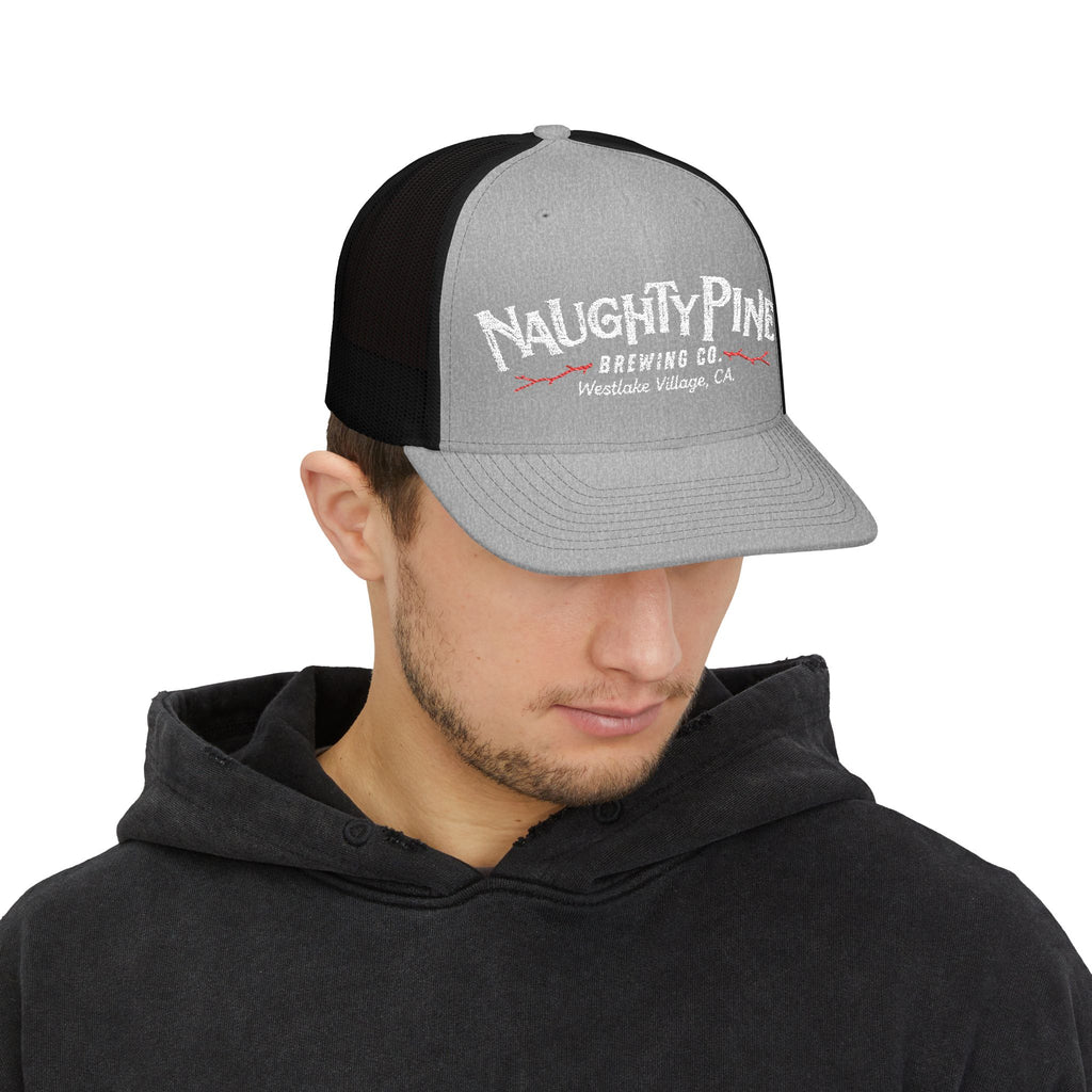 Naughty Pine Brewing Co. Trucker Cap — Vintage Brewery Snapback Hat