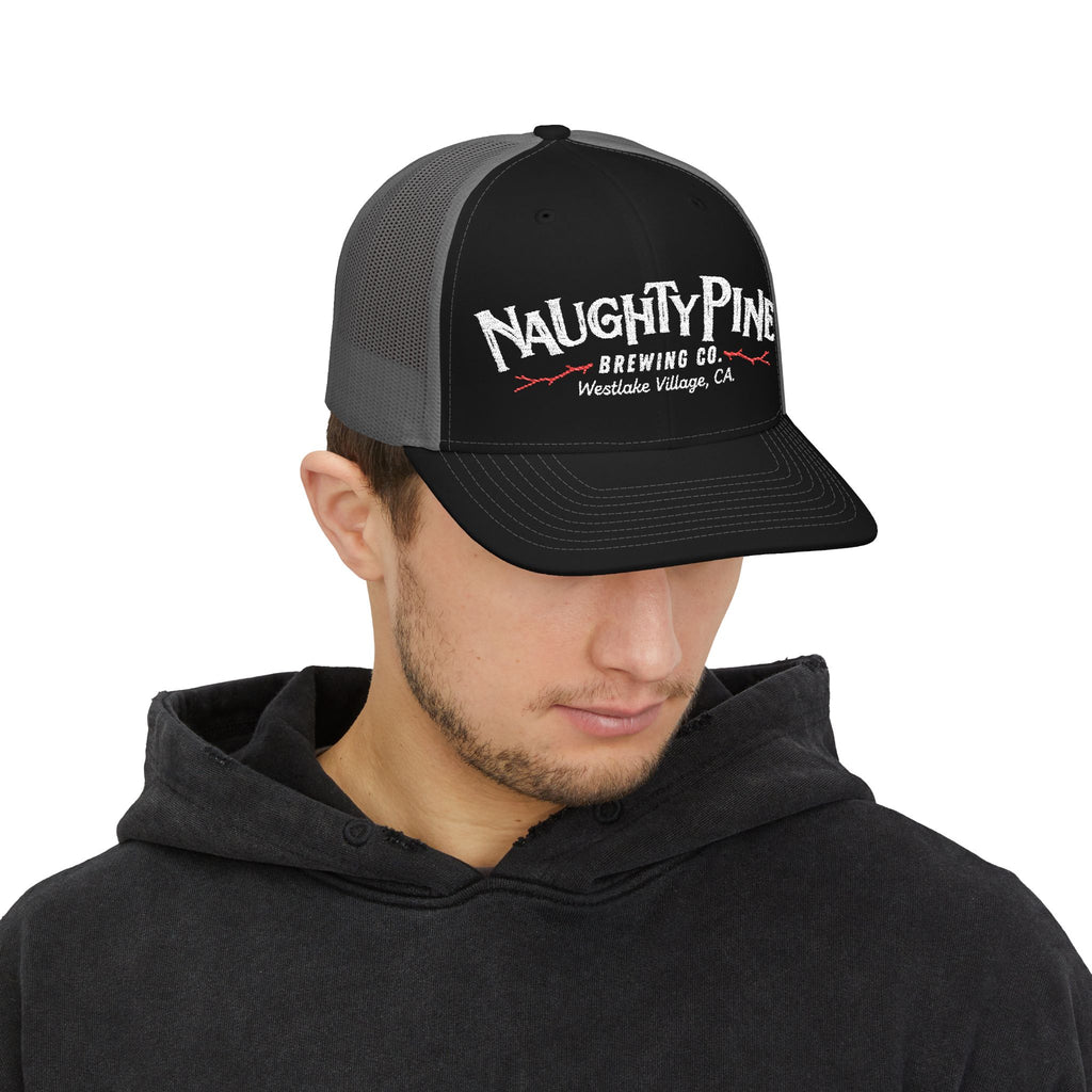Naughty Pine Brewing Co. Trucker Cap — Vintage Brewery Snapback Hat