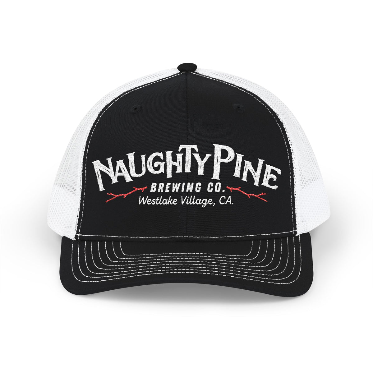 Naughty Pine Brewing Co. Trucker Cap — Vintage Brewery Snapback Hat