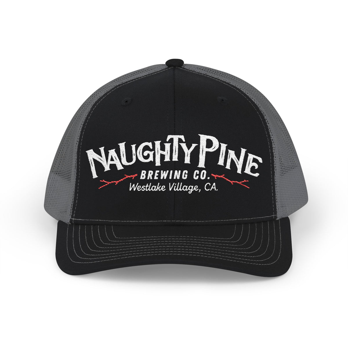 Naughty Pine Brewing Co. Trucker Cap — Vintage Brewery Snapback Hat